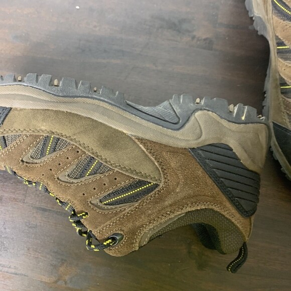 DENALI Mens Hiking Boots Leather 8.5 Trail Outdoor Brown Yellow Earth Tones Lace - Picture 6 of 12